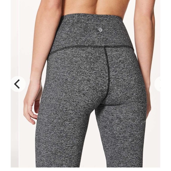 Lululemon Wunder Under Hi-Rise Tight *28" Heathered Black #4 - Picture 3 of 12